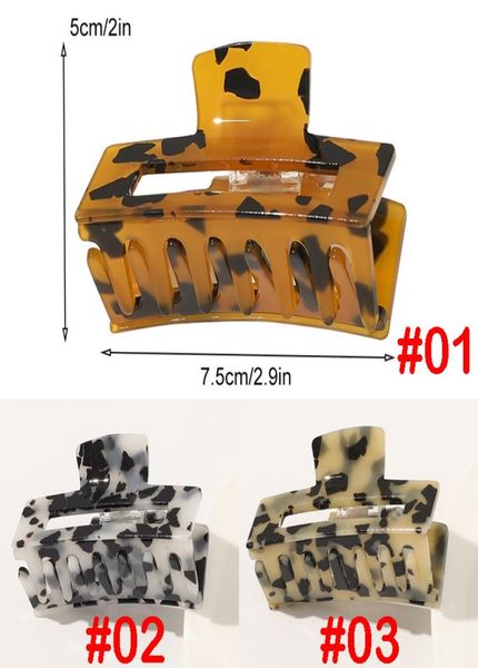 

12 piecelot 3 color leopard print girls hair pins crab claw clamp women barrettes scrub hair clips hair accessories headwear tjj33241999, Slivery;white