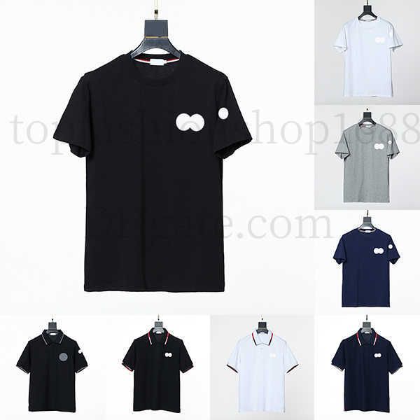 

monclair 70th anniversary double-chest polo designer tee for men - eu s--xl, White;black