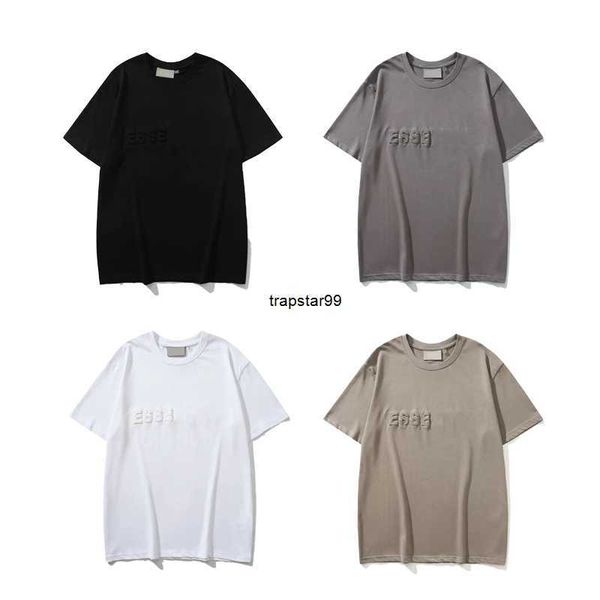 

essens mens womens designert shirt luxury tees fashion t shirts god short sleeve hip hop streetwear clothing clothes, White;black