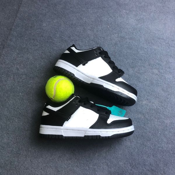 

20233 new fashion sb children shoes three times lower pink panda orange run gray green primary school boys and girls junior sports coach, Black