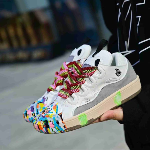 

wholesale designer men curb sneakers shoes low-paneled mesh women trainers suede leather nappa calfskin comfort skateboard walking eu36-45