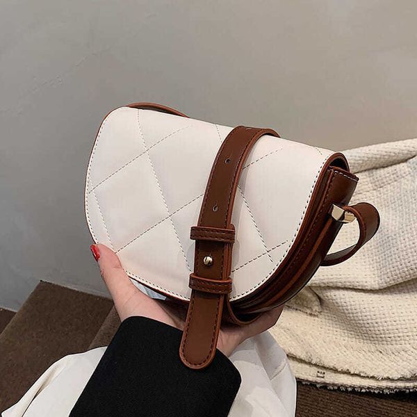 

saddle bag leather semi-circular broadband single shoulder cowhide women's bag new women's high-grade sense niche messenger bag