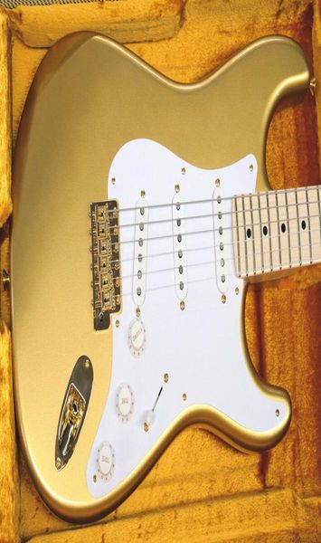 

cs 1956 st nos maple fb gold hardware aztec gold ggdpg electric guitar1140230
