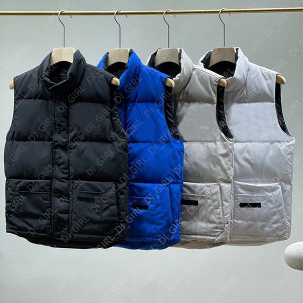 

mens down vest parkas embroidery print puffer jacket womens winter down sleeveless jackets di_girl di_girl, Black;white