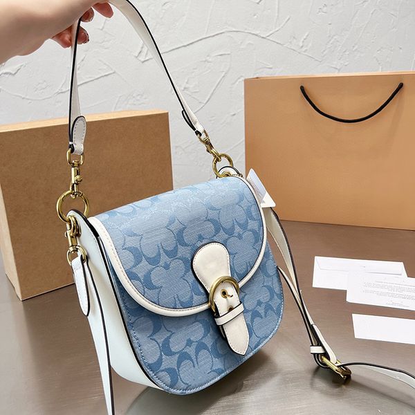 

designer lock crossbody kleo saddle handle bags shoulder hobo handbag classic jacquard leather wallet purse adjustable belts underarm satche