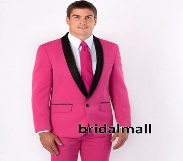 

latest design coat wedding suits pink slim fit mens suits groom tuxedos custom business casual blazer formal prom suits jacke6144191, Black;gray