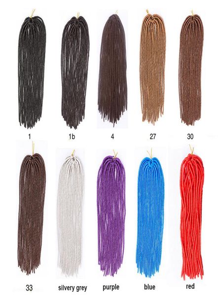 

faux locs crochet hair extensions 20inch 100gpack goddess faux locs crochet hair crochet braids xpression braiding hair5894801, Black