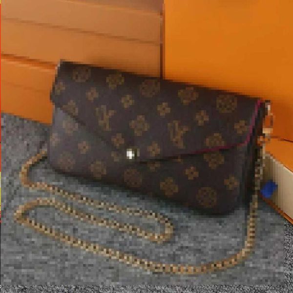 

lm40156v classic luxury designer handbag pochette felicie bag genuine leather handbags shoulder handbag clutch tote messenger shopping tppo