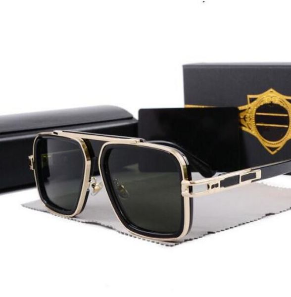 

men vintage pilot sunglasses square women's sun glasses fashion designer shades luxury golden frame sunglasses uv400 gradient colour, White;black