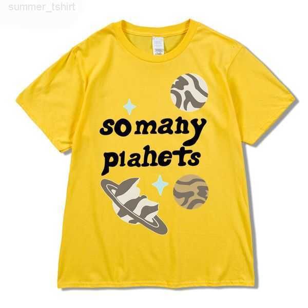 

2023 men's t-shirts broken planet market so many planets t-shirt streetwear harajuku t-shirt plus size summer short sleeve t-shirt loos, White;black