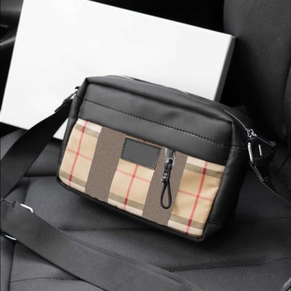 

lm40156v retro tb camera women's men bag luxury designer crossbody classic vintage check stripes nylon leather brand canvas purses qprd