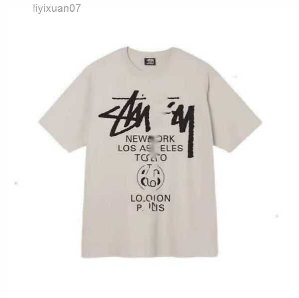 

designer luxury fashion brand stussys classic mens and womens t shirt dice pattern printed alphabet summer high street trend tee hg 12 ymo7, White;black