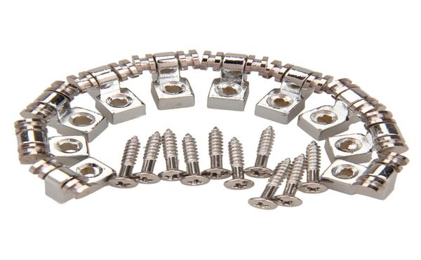 

10pcs guitar roller string trees chrome for electric guitar accessory set are43290895