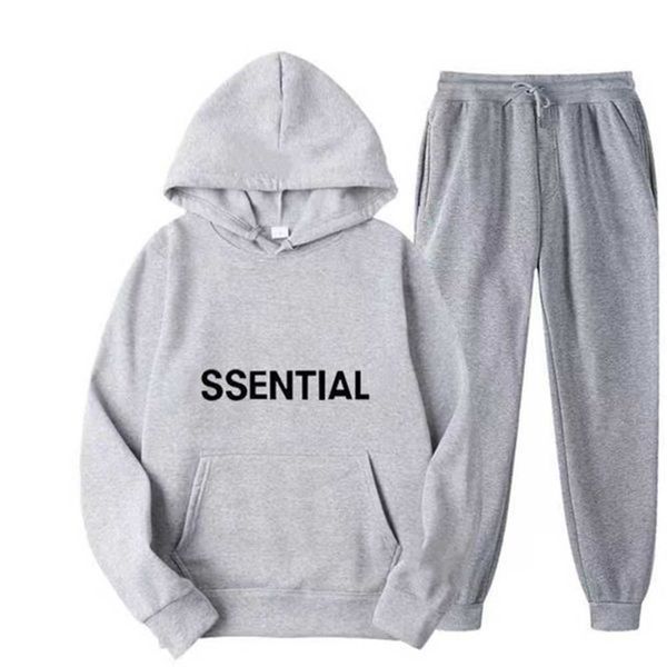 

mens tracksuits designer tracksuits men tracksuits autumn and winter casual hooded set high-quality letter printed couple clothing fashionab, Gray
