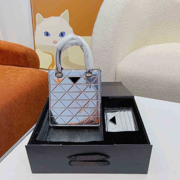 

silver triangle women bags crossbody bags with card holder mini purse handbag fashion all-match chain solid color wallet coin tote bag cross