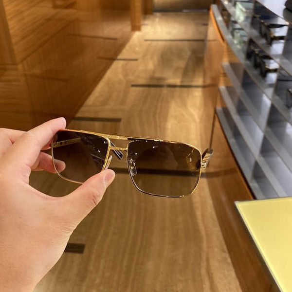 

sunglasses aviation vintage gold square frame brown gradient lens summer attitude pilot sun glasses for men eyewear with box, White;black