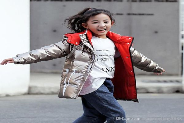 

new children 90 white duck down winter down coat kids thick warm detachable hooded jacket boys girls casual outerwear windproof p7031036, Blue;gray