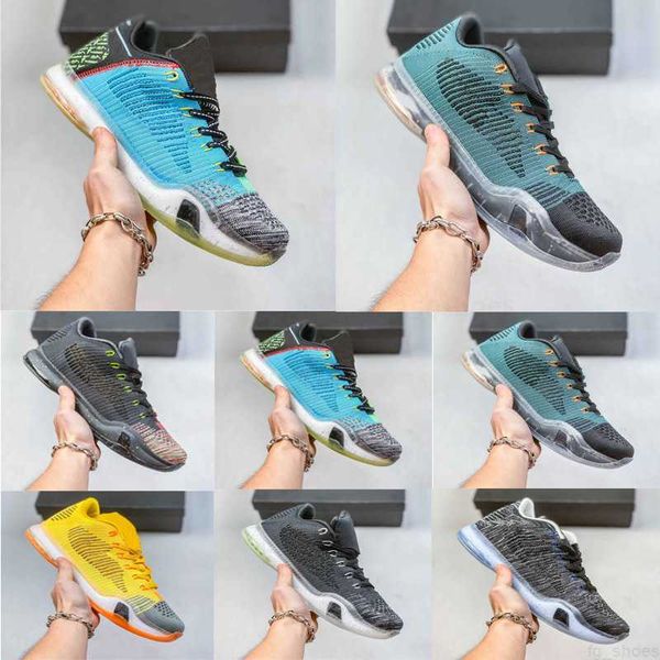 

2023 10 reverse grinch basketball shoes mamba men mambacita bruce big stage chaos 10s protro rings metallic gold mens trainers sports outdoo