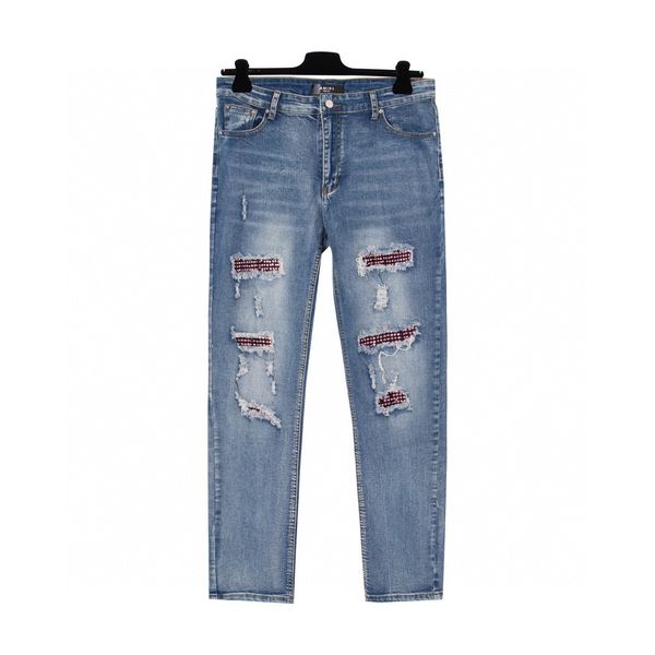 

men's plus size pants 2022ss unwashed selvedge mens raw denim jeans indigo small quantity wholesale price japanese style cotton japan r, Black;brown