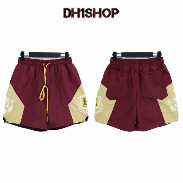 

mens shorts craftsmanship summer street fashion designers mens sports rhude shorts loose mesh cloth ventilate beach pants us size s-xl q5xh, White;black
