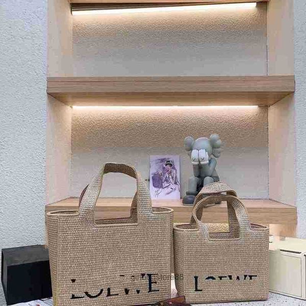 

beach bags summer designer spain loewsbag capacity lady girl bag totes embroidery large label woven shopping vacation portable g6tb
