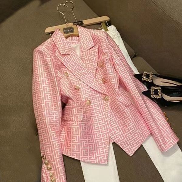 

designer blazer women suits jacket tide brand high-quality retro fashion designer classic black and red series suit jacket slim plus size wo, White;black