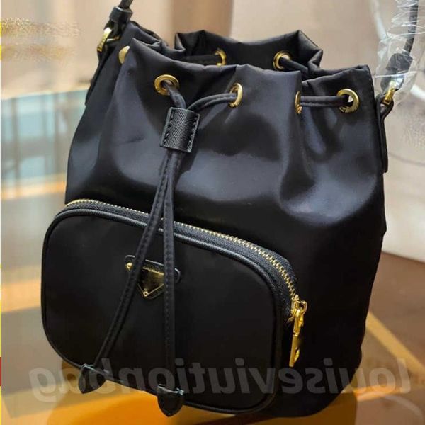 

lm40156v bucket luxury black backpacks school bags medium size nylon students bag outdoors travel shoulder bags backpack for man jwhx