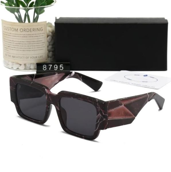 

fashion designer ppdda sunglasses classic eyeglasses goggle outdoor beach sun glasses for man woman optional triangular signature 5 colors a, White;black