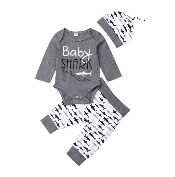 

cute newborn infant baby boy romper bodysuit pants trousers hat outfit set2325664, White
