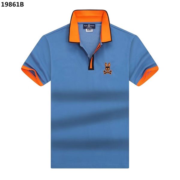 

summer fashion mens polo shirt rogue rabbit print short sleeve brand couple cotton casual t-shirt 4 colors size m-3xl, White;black