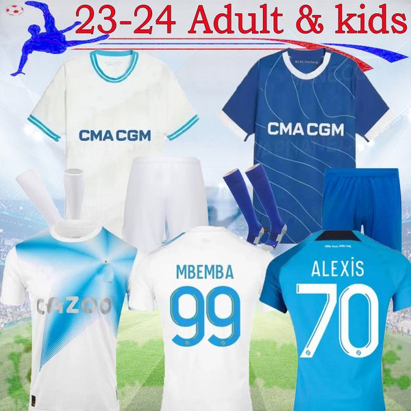 

23 24 marseilles soccer jerseys 2023 alexis anniversary away payet clauss gerson guendouzi milik under toure dieng maillot de foot football, Black;yellow