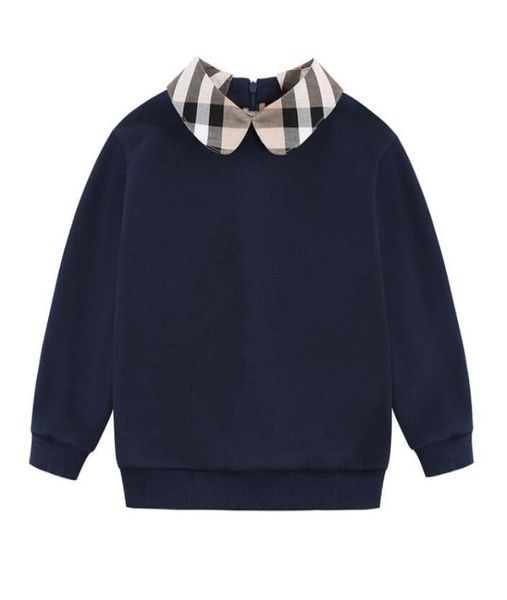 

lovely baby boys girls pullover kids sweaters turndown collar children sweatshirt spring autumn children cotton zipper sweater6433376, Blue