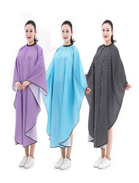 

salon professional hair styling capeupscale retro fashion stripe waterproof hairdresser wai cloth barber gown6567848