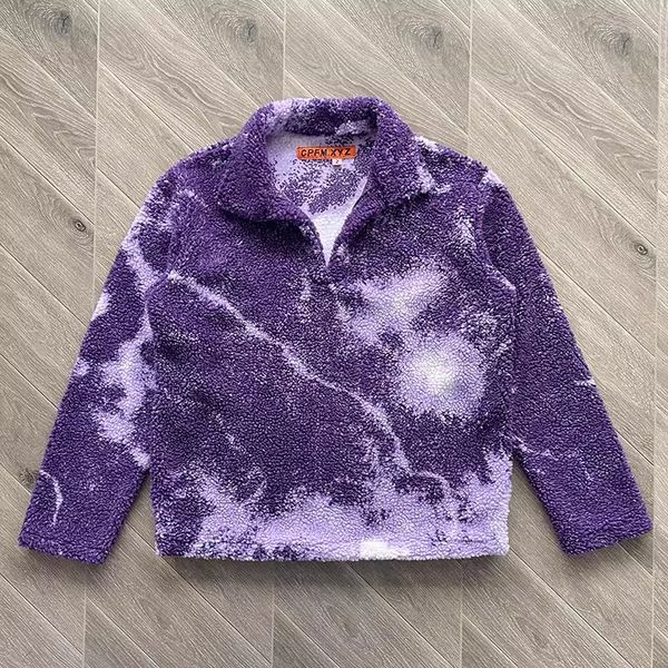 

cardigan purple hoodie men women 1 quality pullovers 2023ss real pics, Black;brown
