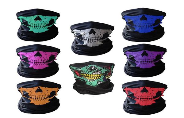

tactical ghost skull mask protection airsoft paintball shooting gear half face screen printing airsoft6143369