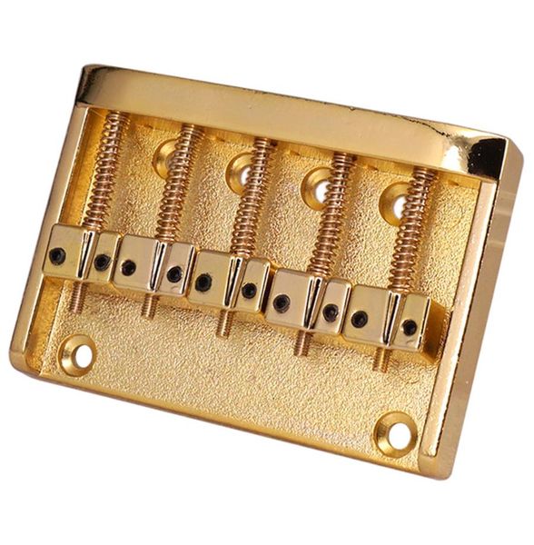 

metal bass bridge guitar saddle bridge tailpiece for 5 string bass guitar gold8697870