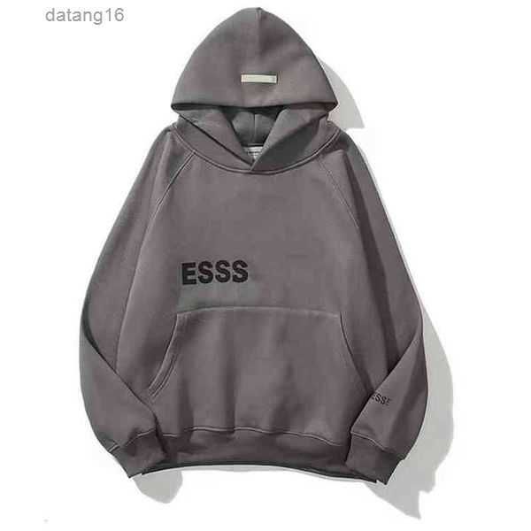 

men's and women hoodies leisure fashion trends designer tracksuit essentialhoodie set casual oversize essentail hoodie pullover 2023 ou, Black