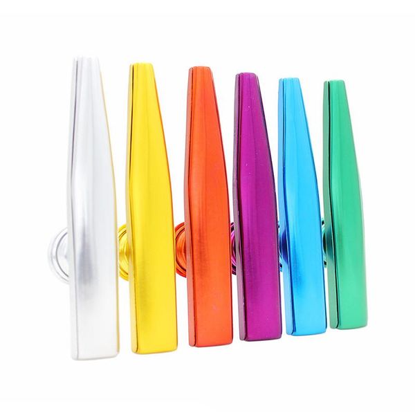 

zebra metal kazoo lightweight portable for beginner flute instrument music lovers woodwind instrument simple design, Silver