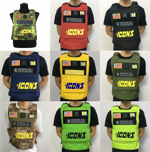 

men outdoor tactical vest bulletproof honeycomb vneck sleeveless collision quickdrying vest tight jackets4717810404, Black;green