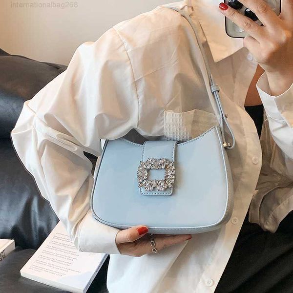 

summer fashionable underarm bag for women 2023 new fashionable crowd with a foreign feeling method stick bag solid color one shoulder crossb