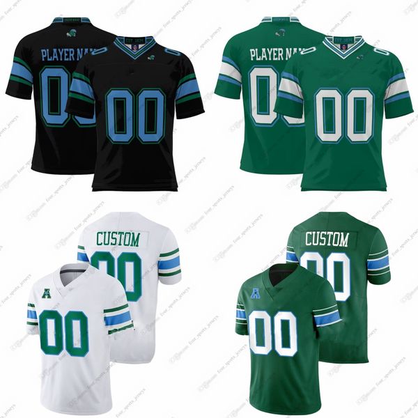 

custom ncaa tulane green wave college football jerseys williams ii despanie hunter laister pedescleaux swanson ambrosio dunker jr. noel busc, Black