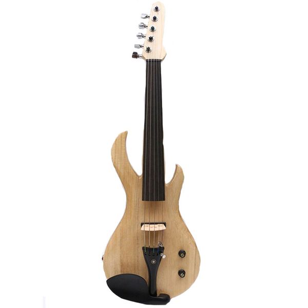 

advance 5string electric violin 4/4 nice tone clear paint case #ev20