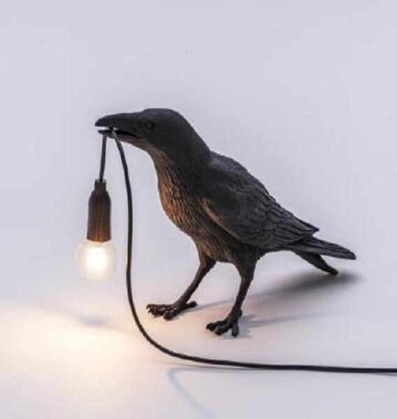 

2020 new seletti bird table lamp art deco led light home decor bird desk lamp designer led bird furniture living room bedroom beds6617881