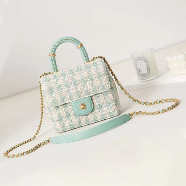 

23s new shoulder bag mini flap bag tote bags chain as40*3 the twill is soft fashion lambskin crossbody woman bag purses quality handbag holi