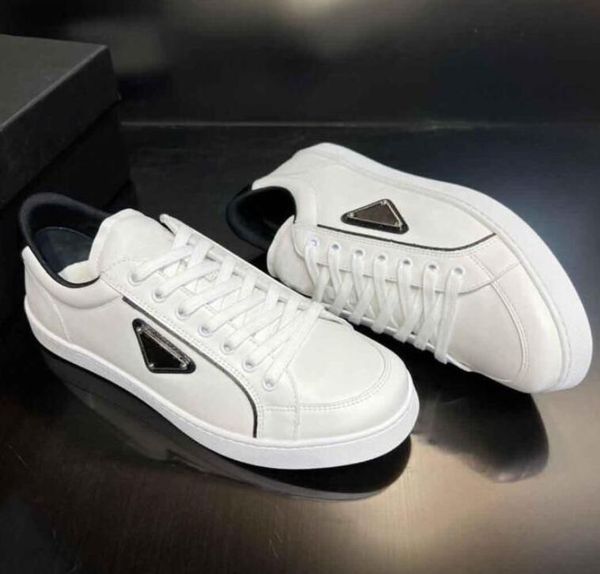 

prax low casual shoes men sneaker perforation enameled metal sneakers men brushed leather sport shoe casual walking flat white black eu38-46
