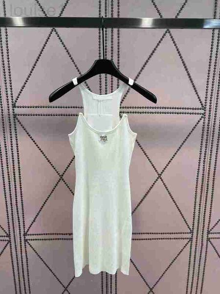 

basic & casual dresses designer summer designer fashion vintage knitting solid colour mini dress women's sleeveless high waist slim q57, Black;gray