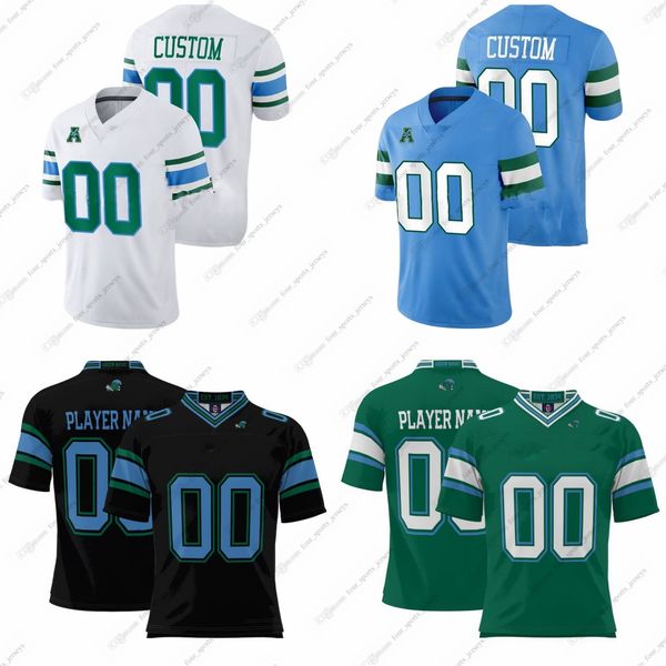 

custom ncaa tulane green wave college football jerseys parry nickerson lorenzo doss haggard horton ibieta mensah mmahat risner arata barnes, Black