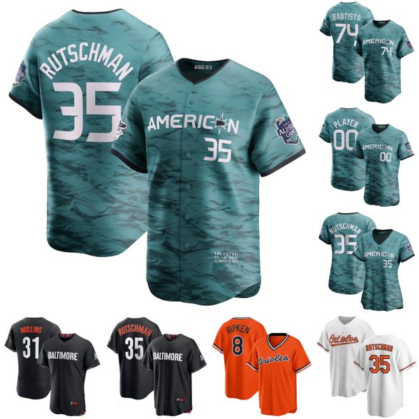 

baltimore adley rutschma 2023 all star orioles jersey anthony santander felix bautista austin hays cedric mullins austin hays jorge mateo gu, Blue;black