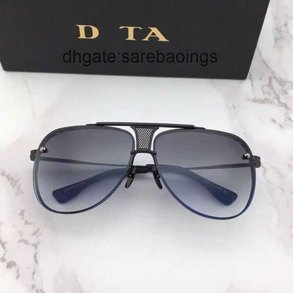 

designer sunglass luxury brand designer sunglasses dita drx-2082 electroplated metal frame men and women one-piece lens sacoche trapstar ori, White;black