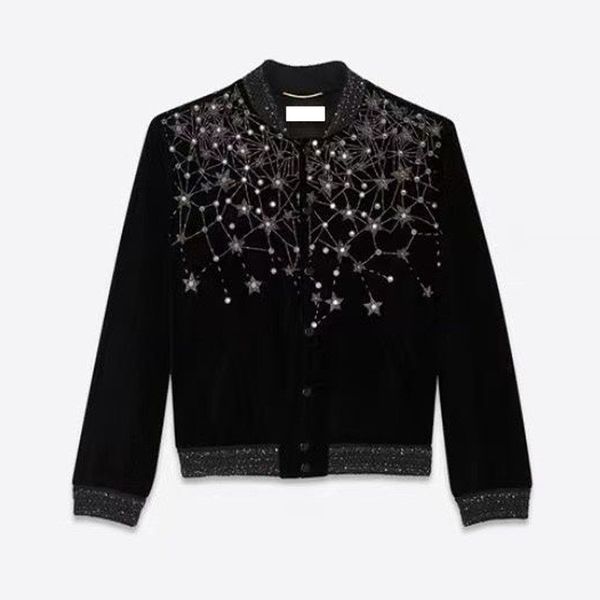 

womens designer baseball jacket women woman short coats autumn spring style slim for lady designer coat luxury designer woman jackets, Black;brown